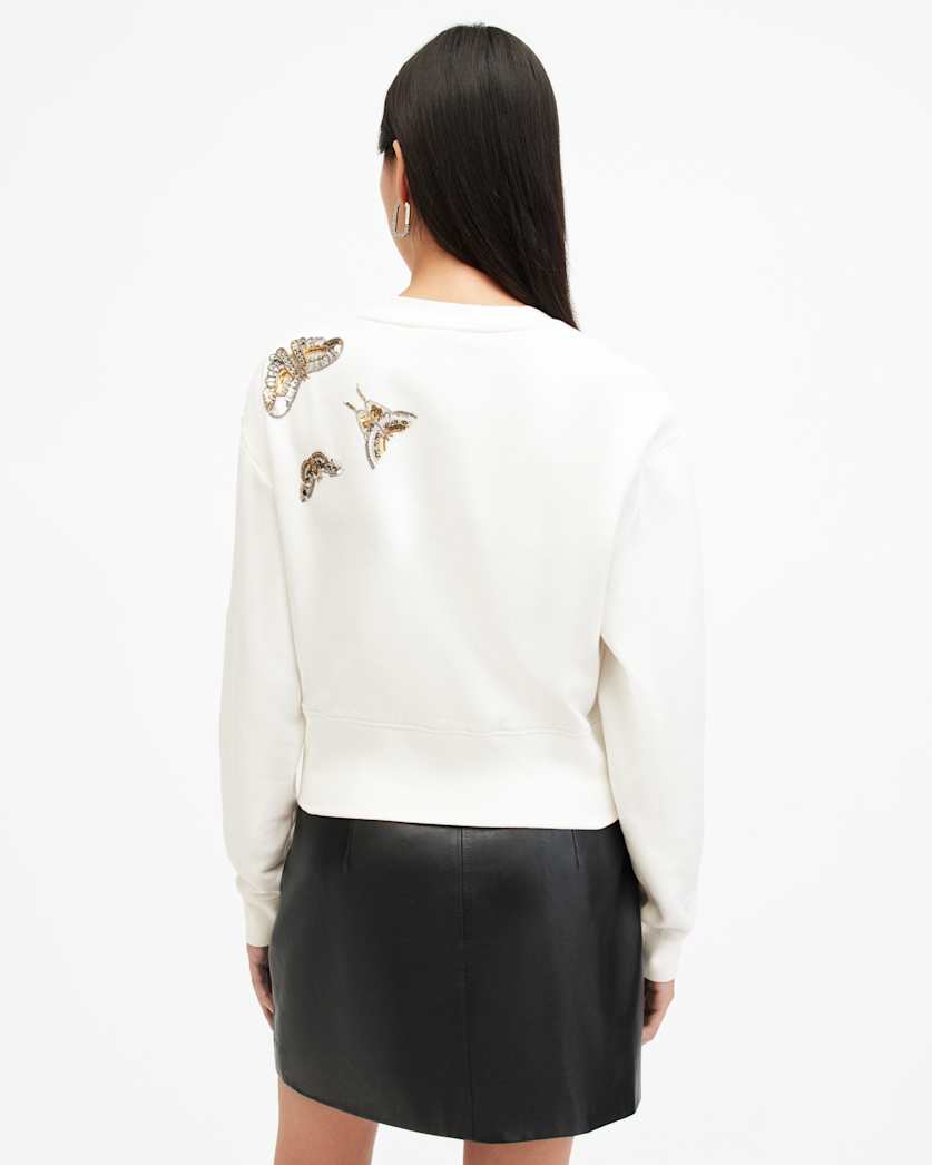 Separo Butterfly Embellished Sweatshirt