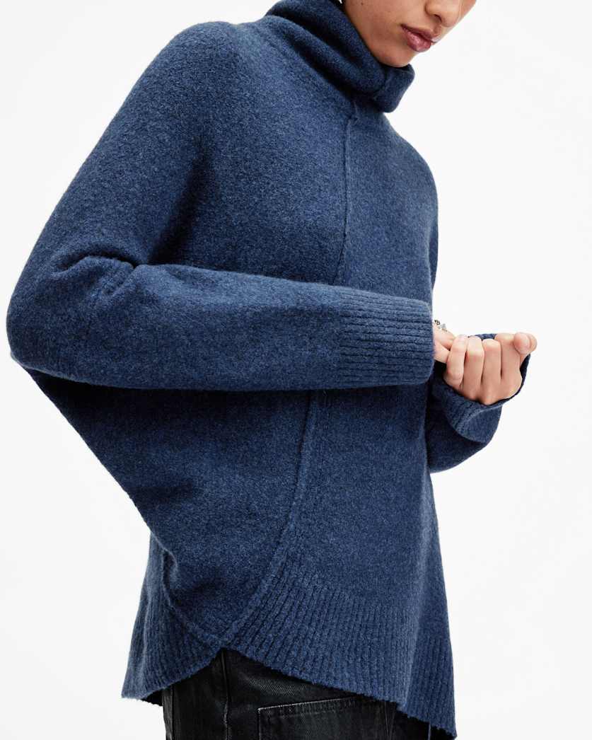 Lock Roll Neck Relaxed Fit Jumper