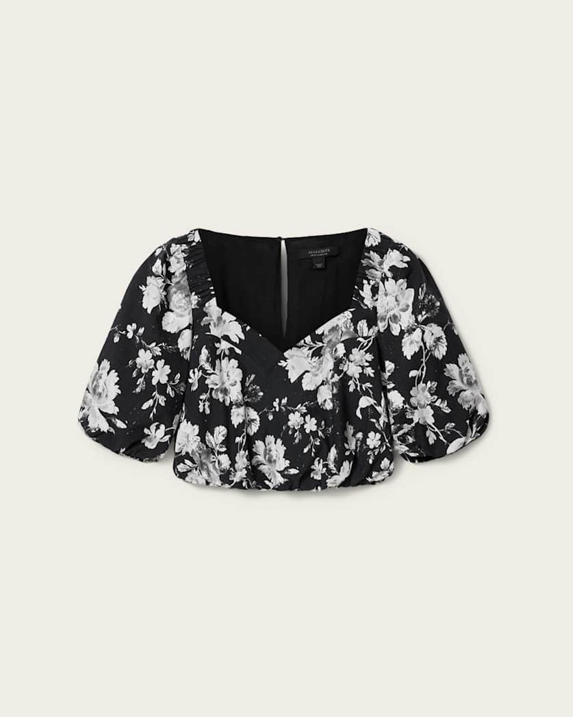 Levy Floral Cropped Top