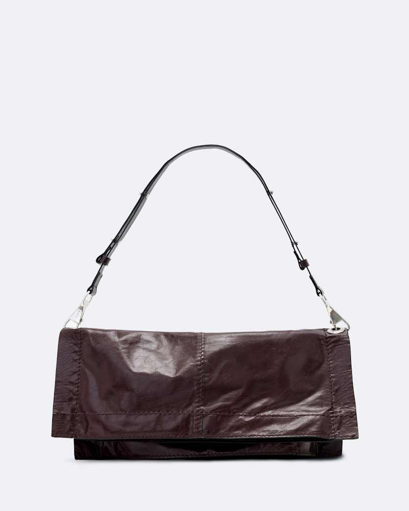 Lutece Fold Leather Shoulder Bag