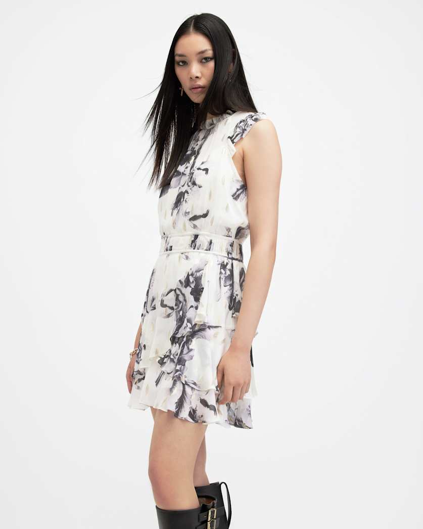 Caylan Floral Print Mini Dress