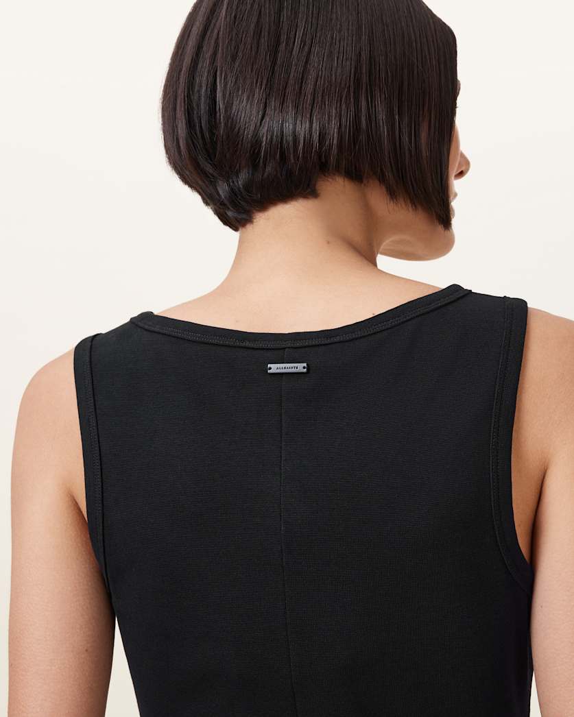 Katarina Boat Neck Slim Fit Tank Top