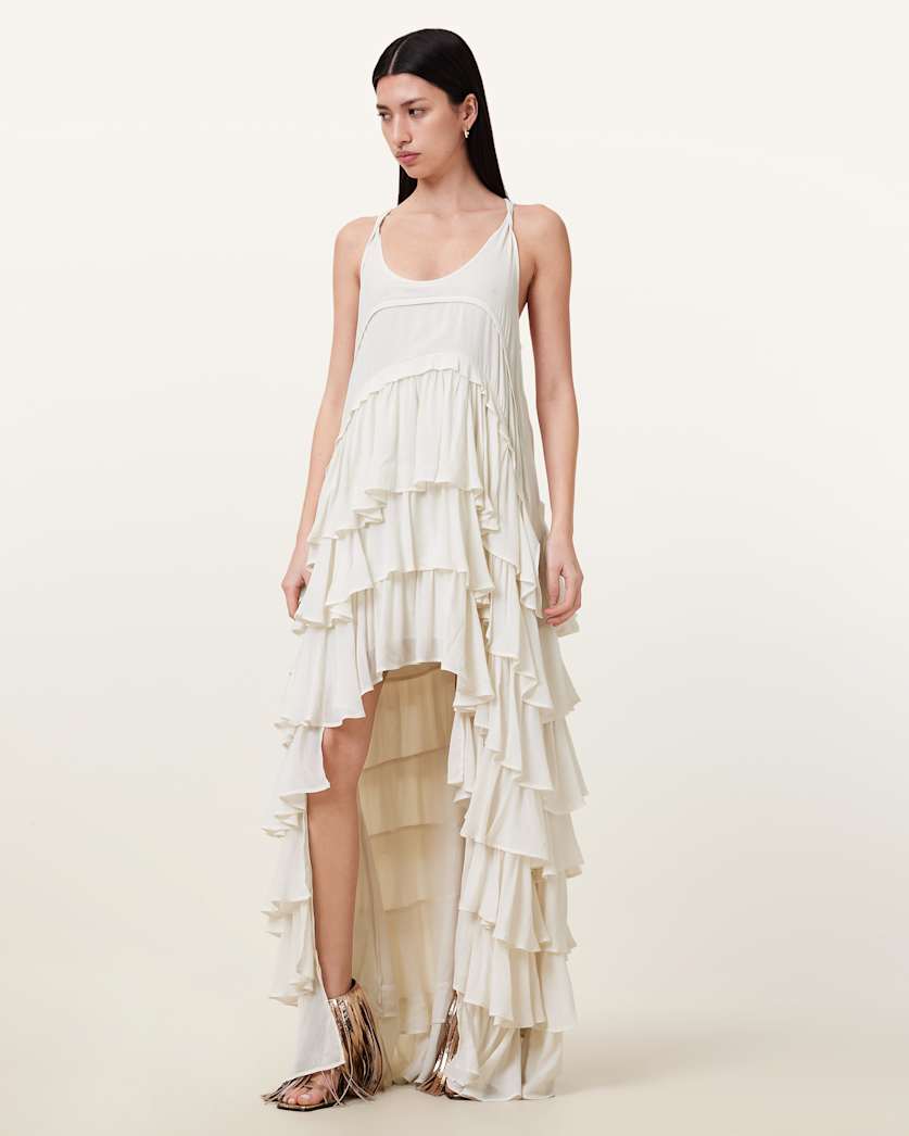 Cavarly Tiered Ruffle Maxi Dress
