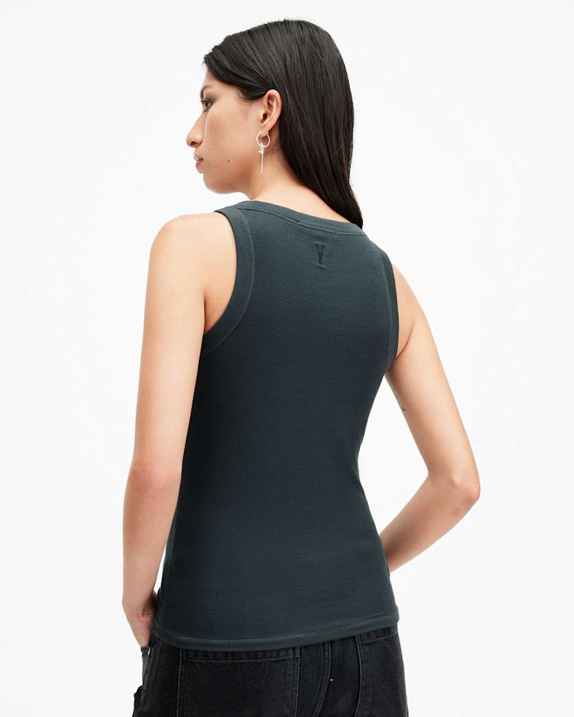 Rina Crew Neck Sleeveless Tank Top