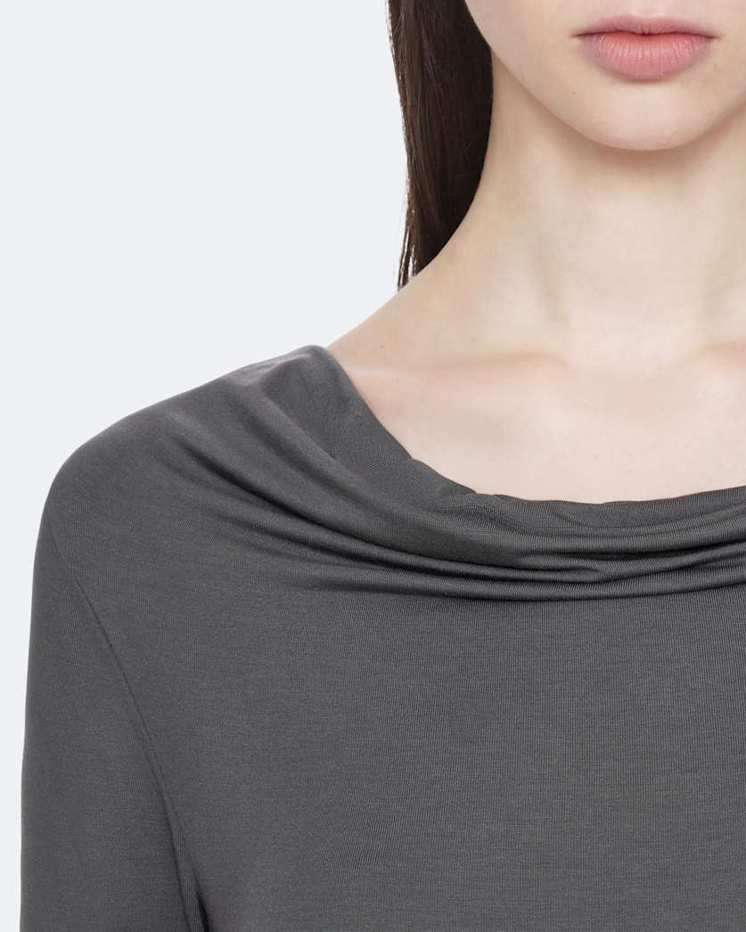 Lilla Cowl-Neck Bodycon Midi Dress