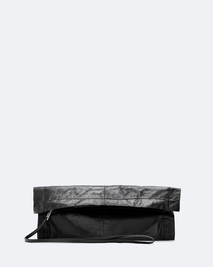 Lutece Fold Leather Clutch