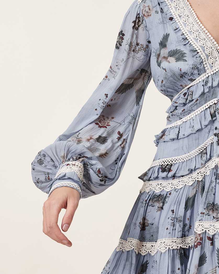 Zora Ruffled Woven Mini Dress