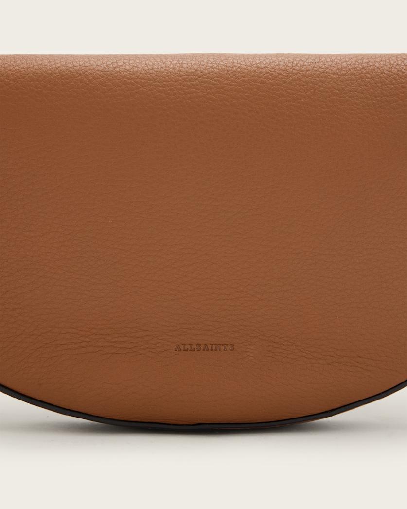 Half Moon Leather Crossbody Bag