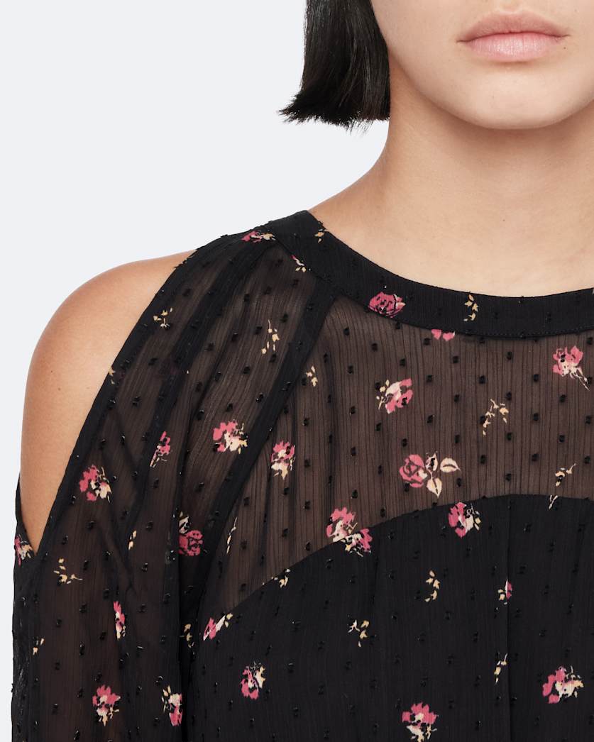 Split sleeve midi dress