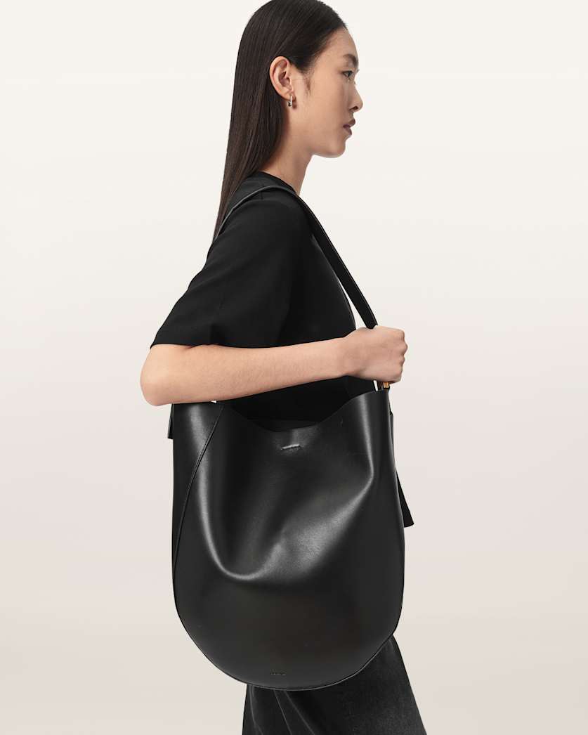 Luna Leather Hobo Shoulder Bag