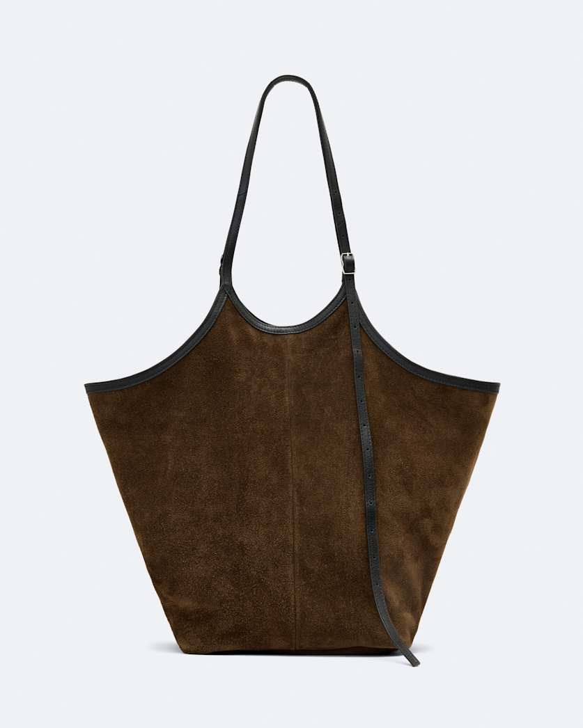 Siloh Suede Magazine Tote Bag