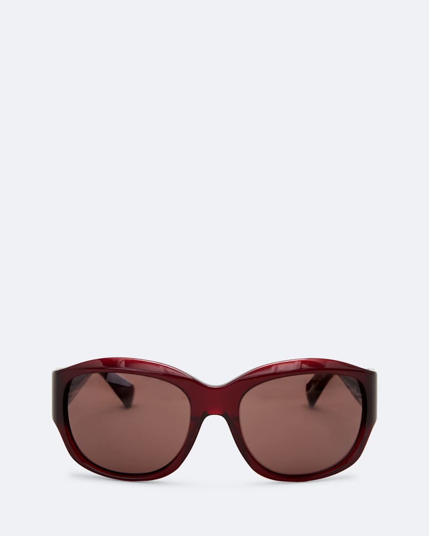 Kaelen Wrapped Oval Sunglasses