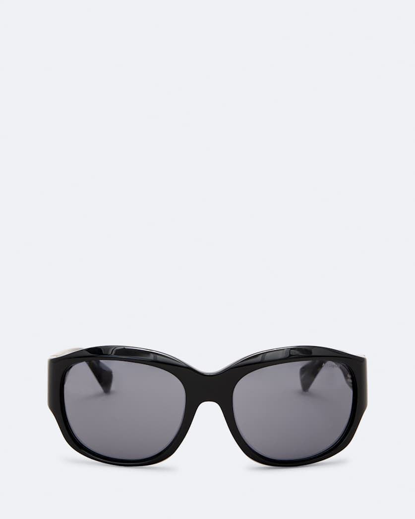 Kaelen Wrapped Oval Sunglasses