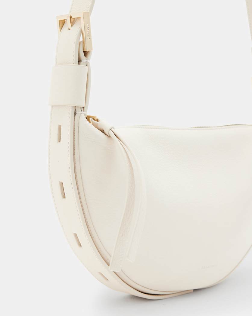 Half Moon Leather Crossbody Bag