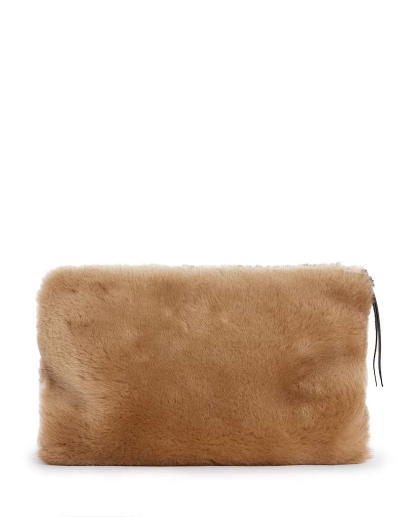 Bettina Shearling Clutch Bag