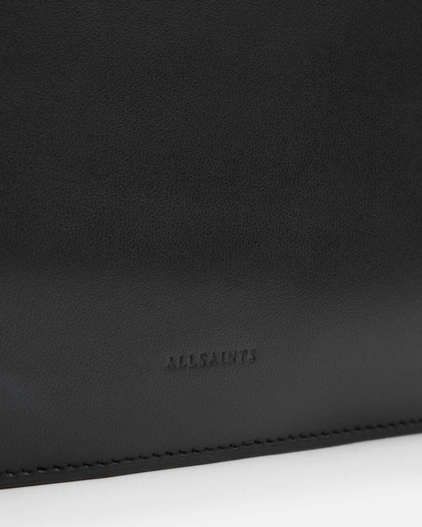 Bettina Studded Leather Clutch Bag