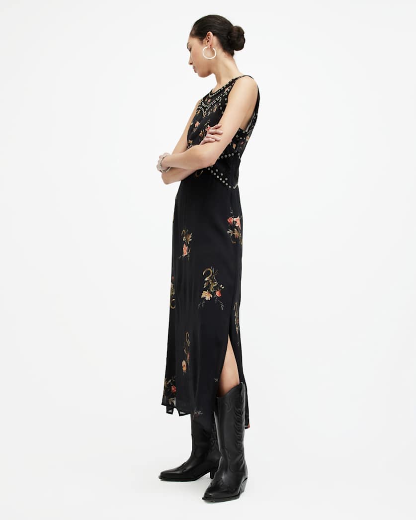 Jessie Tanana Floral Print Maxi Dress