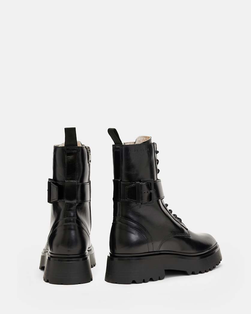 Onyx Leather Boots