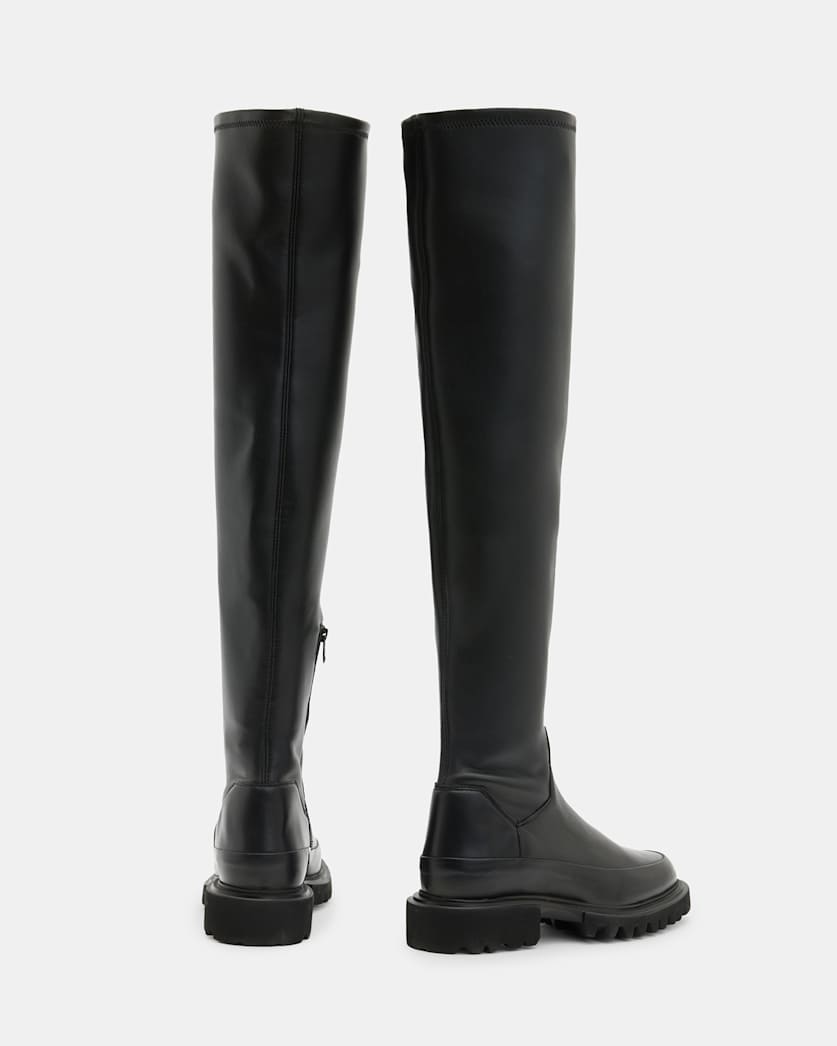Leona Over The Knee Leather Boots