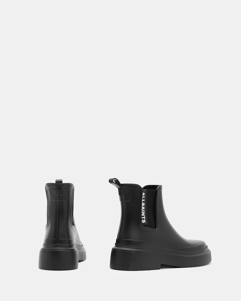 Hetty Logo Rubber Ankle Boots