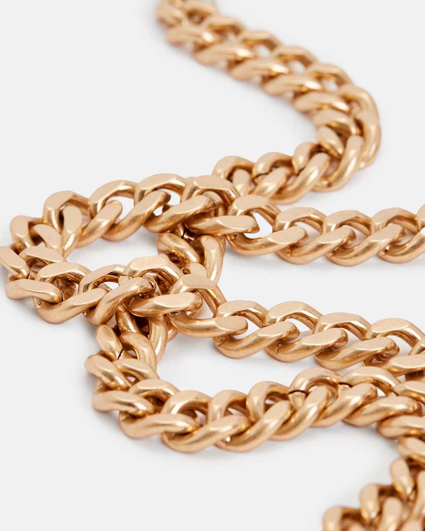 Kadie Carabiner Double Chain Necklace