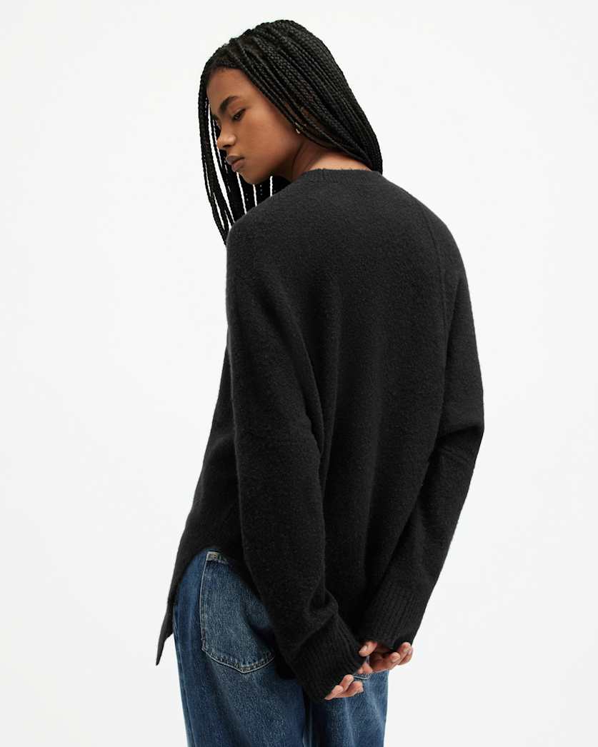 Lock Crew Neck Asymmetric Jumper