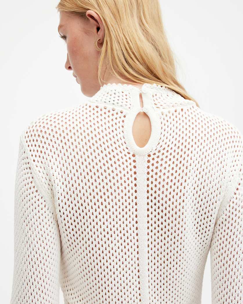 Avril Roll Neck Open Stitch Jumper