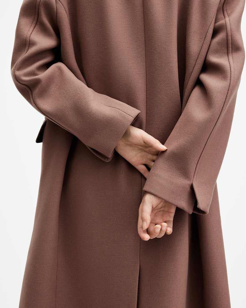James Wool Blend Maxi Length Coat