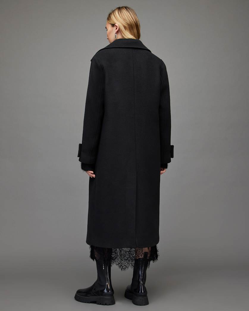 Mabel Oversized Wool Blend Long Coat