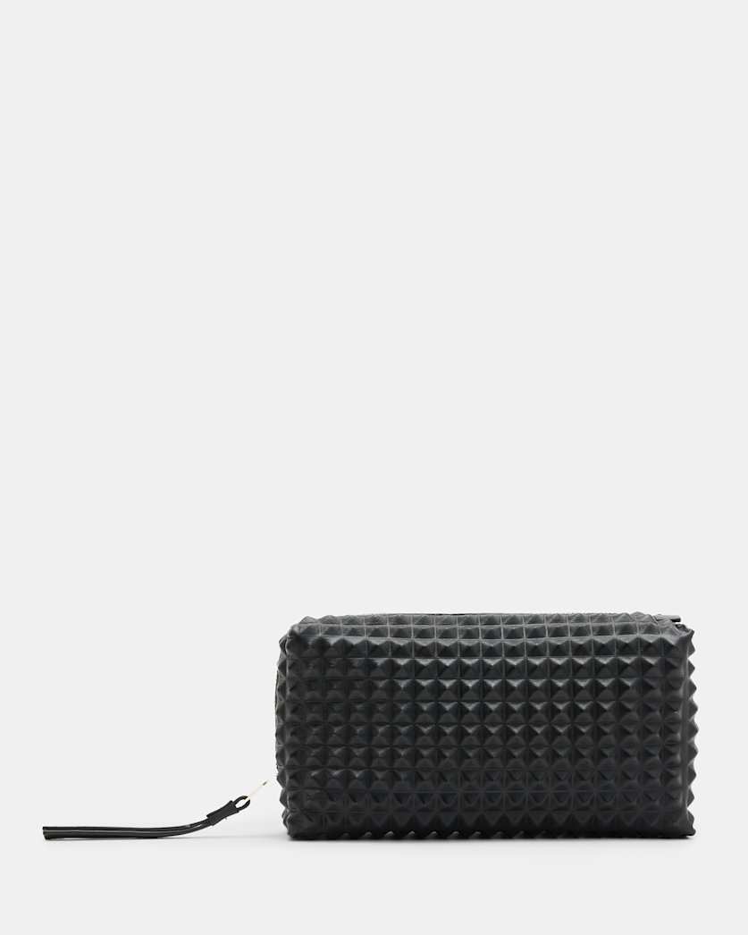Elliotte Studded Leather Pouch Bag