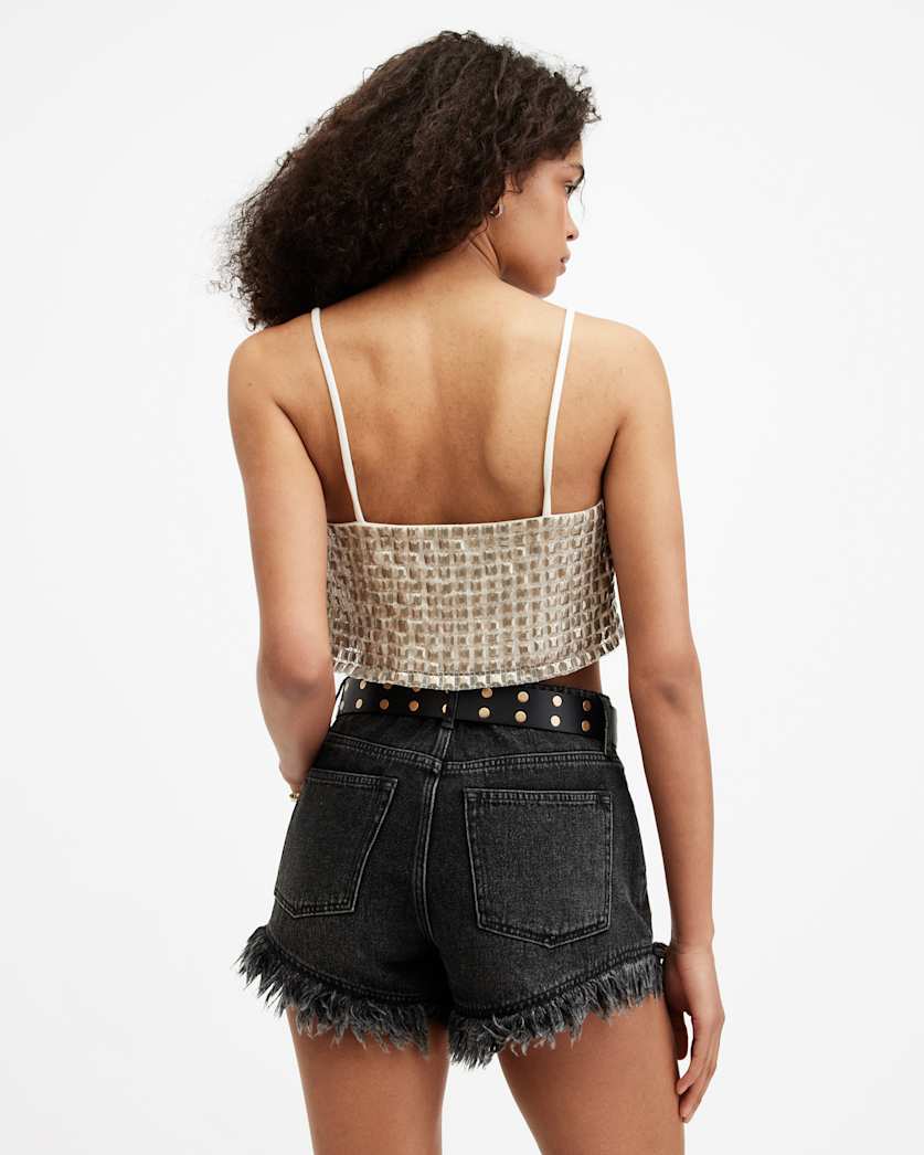Opeline Embellished Cropped Top