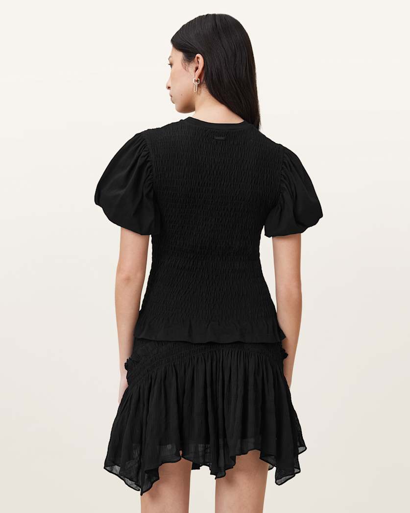 Dael Smocked Slim Top