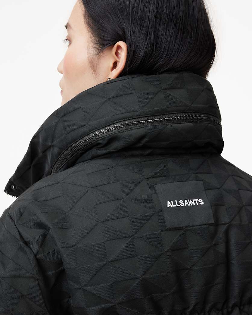 Peckham Geometric Jacquard Puffer Jacket