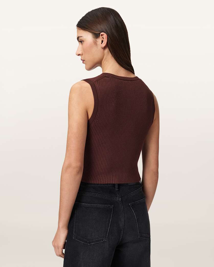 Cruz Ribbed Knitted Waistcoat