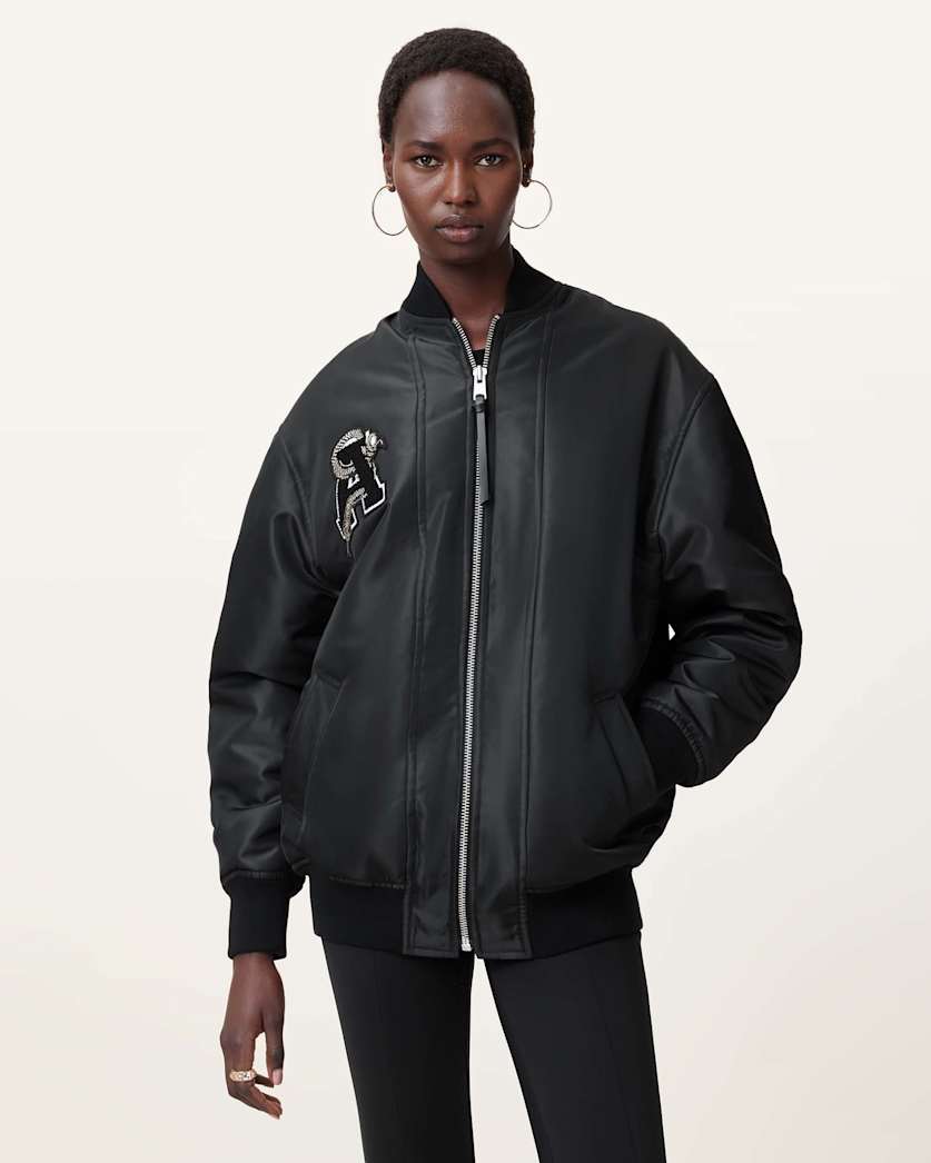 Bettie Embroidered Bomber Jacket