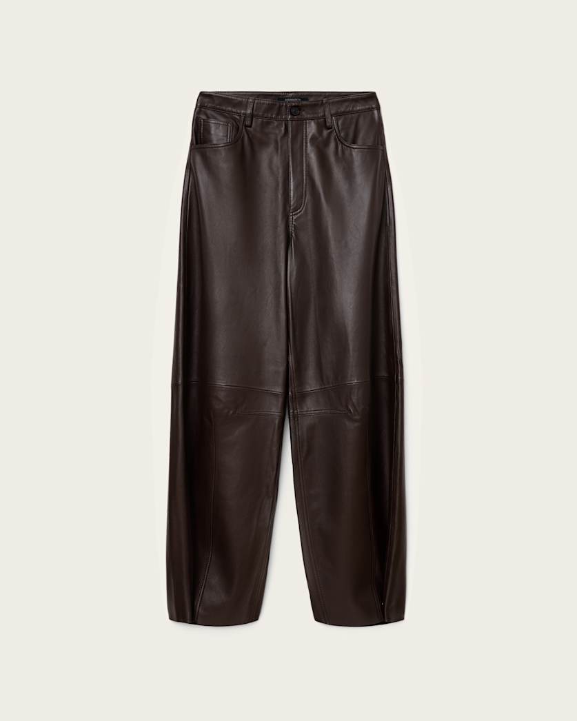 Jett Wide Leg Leather Trousers