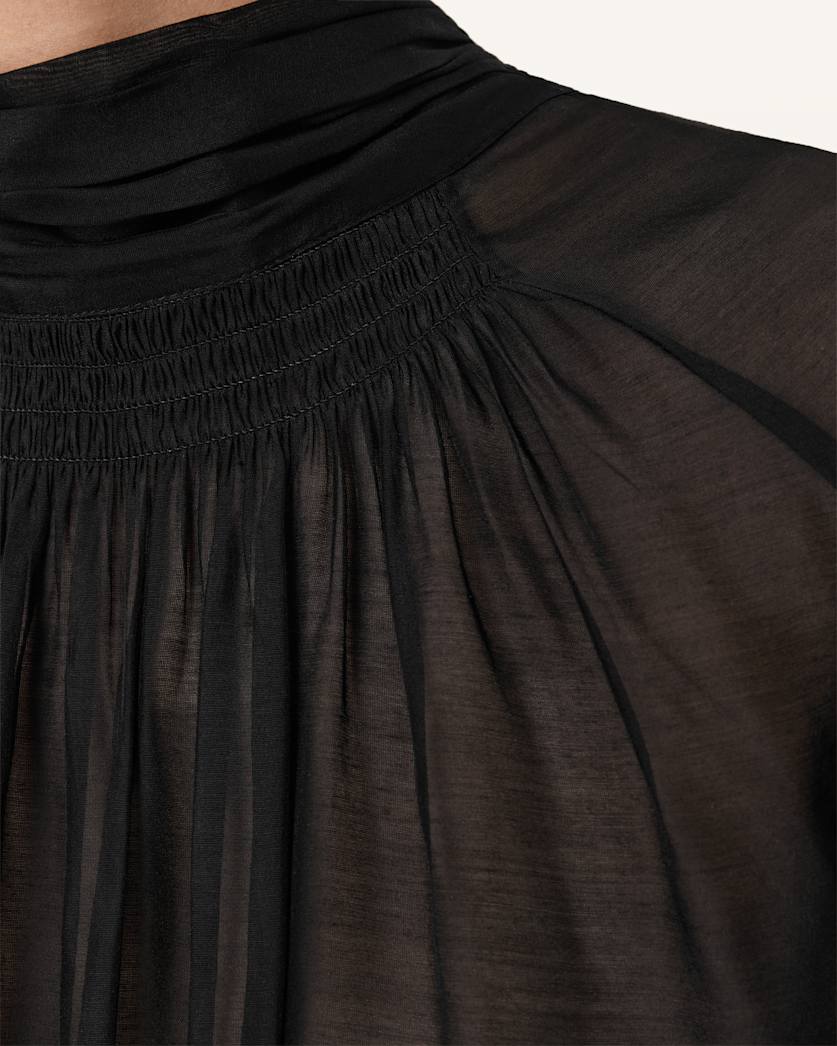 Pearla High Neck Sheer Top