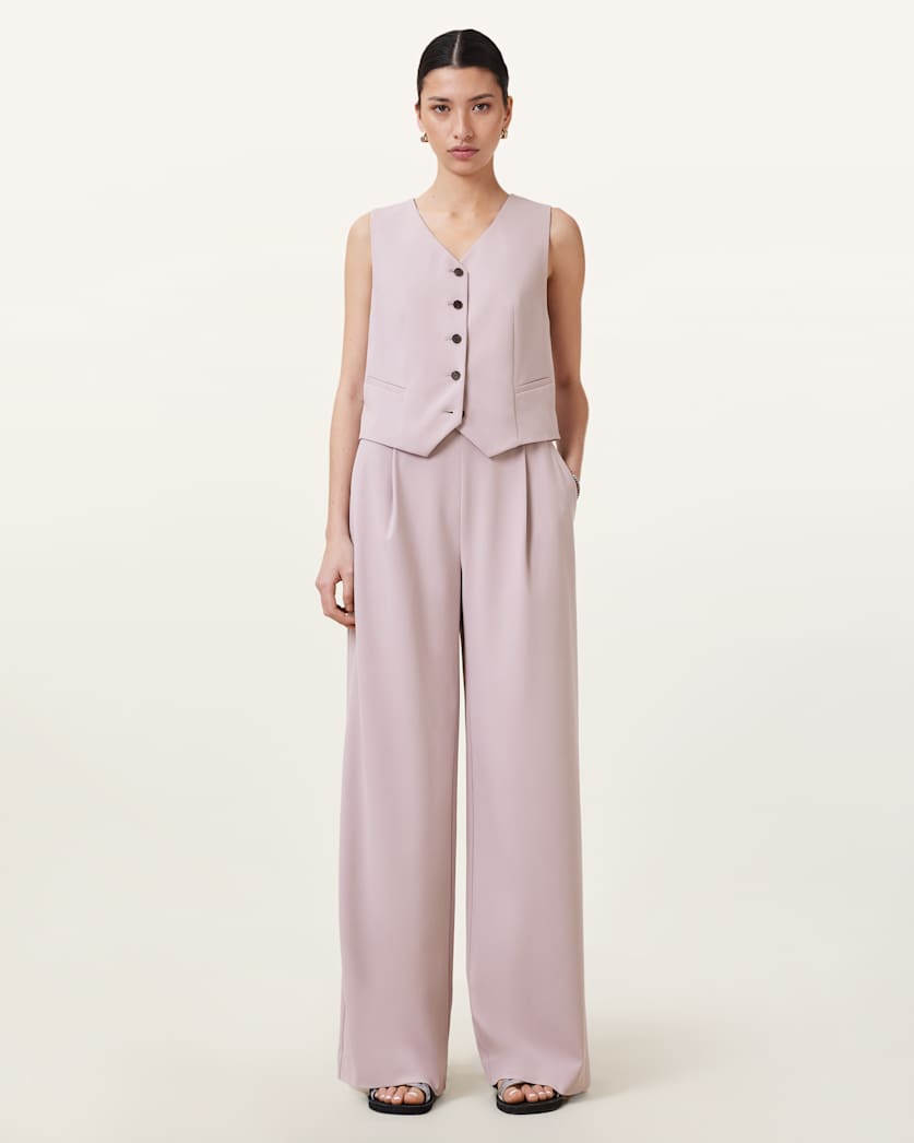 Aleida Lightweight Wide-Leg Trousers