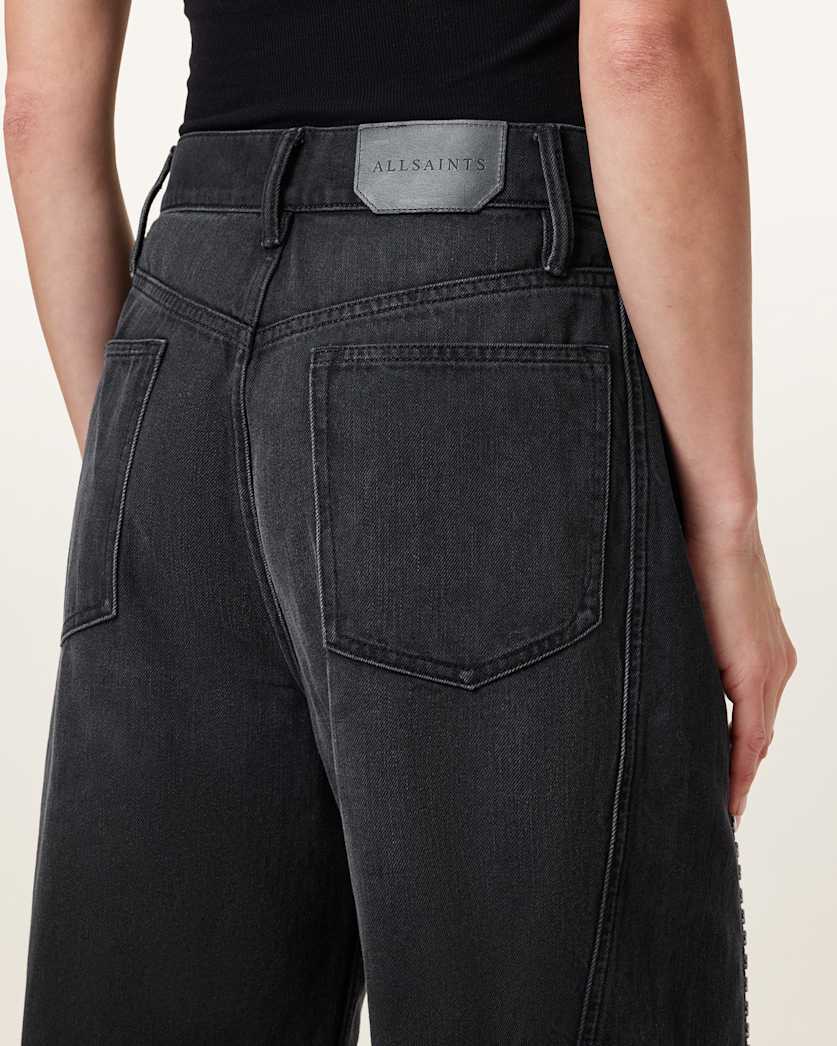 Frankie Studded Wide Leg Jeans