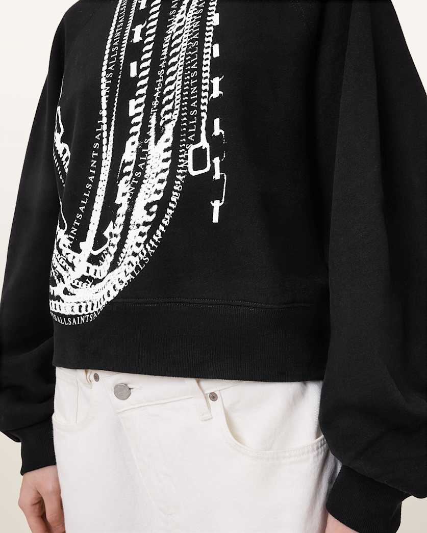 Metallo Dana Printed Zip Sweatshirt