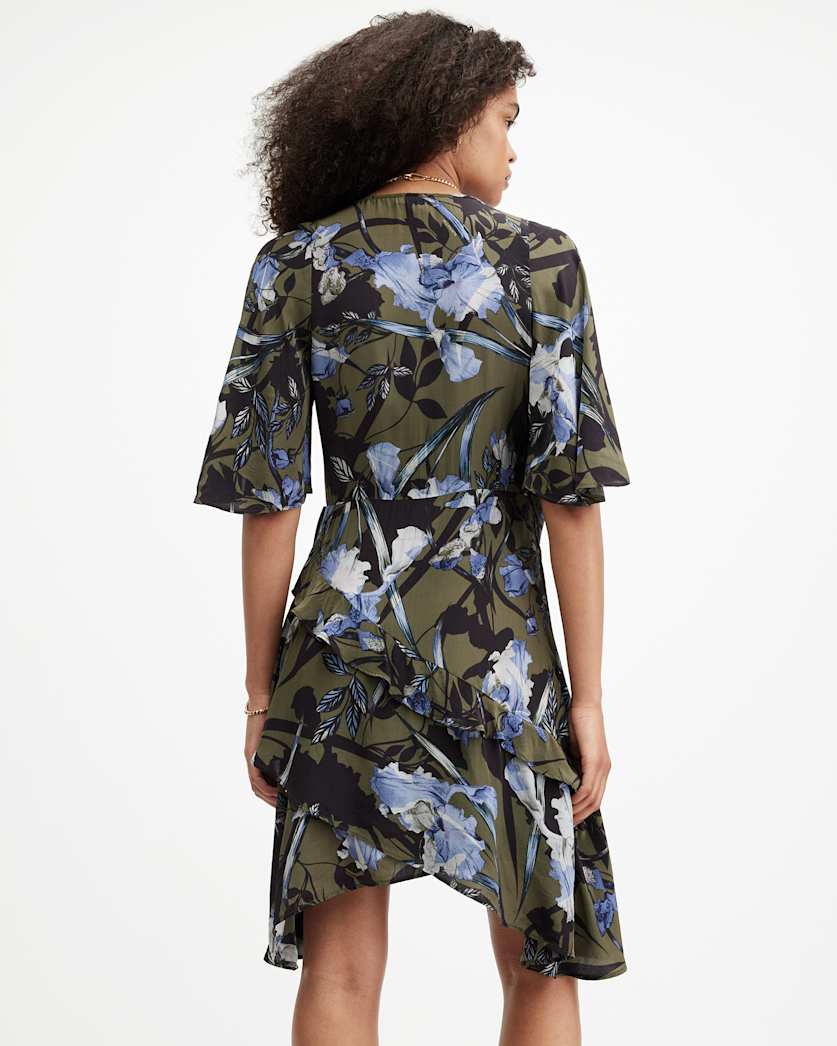 Meagan Batu Wrap Over Mini Dress