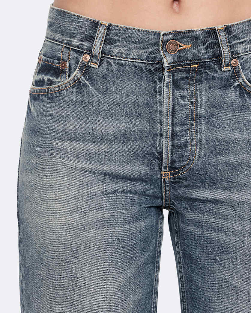 Cohen Mid-Rise Straight-Leg Jeans
