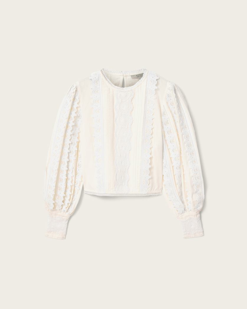 Hart Lace Embroidered Top