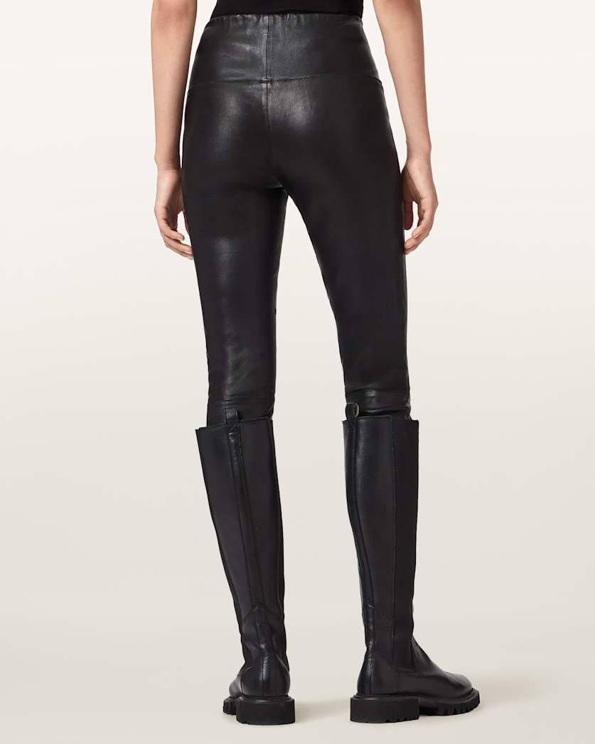 Cora Leather Stretch Leggings
