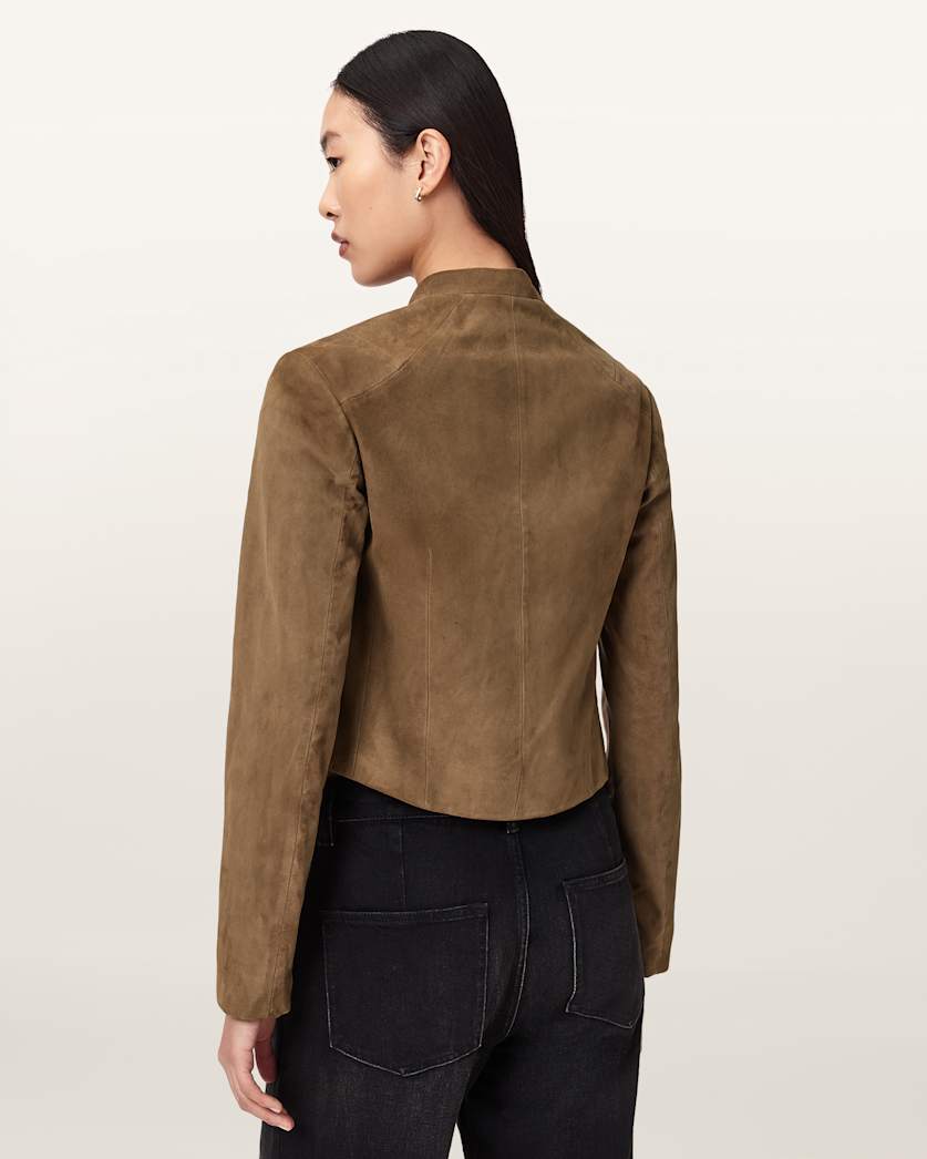 Sadler Slim Fit Suede Jacket