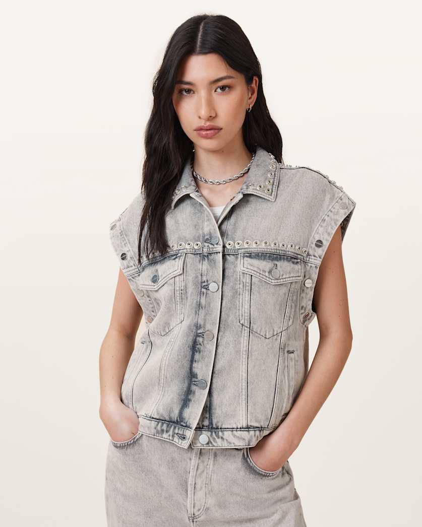 Chlo Studded Denim Jacket