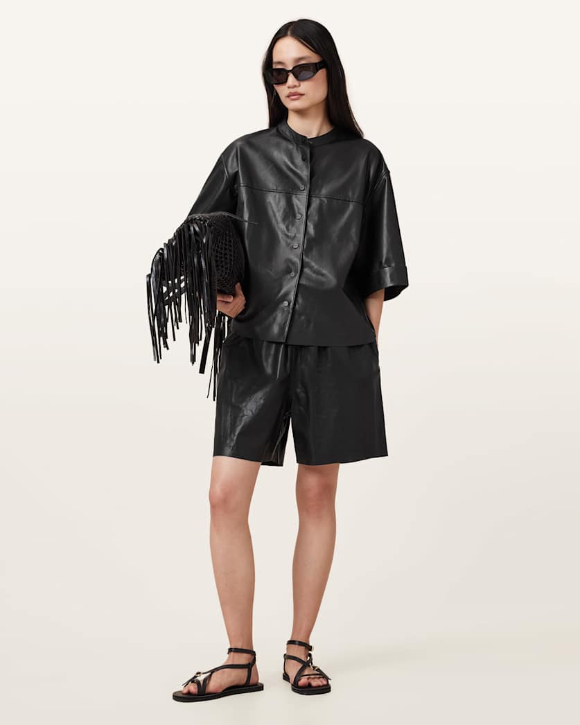 Arla Lea Leather Shorts