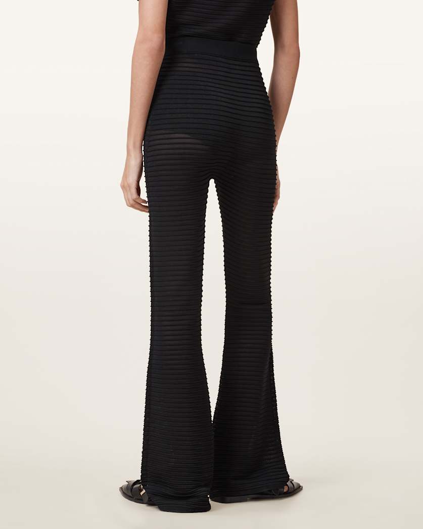 Alice Sheer Knit Flared Trousers