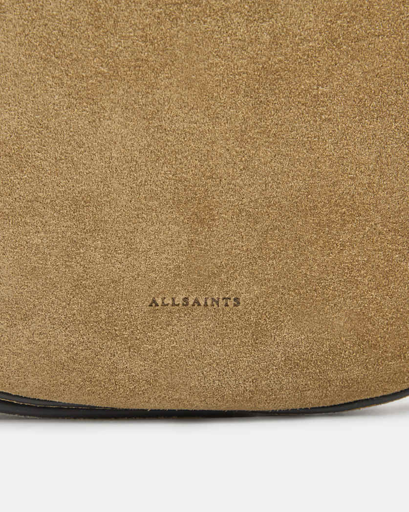 Half Moon Leather Crossbody Bag