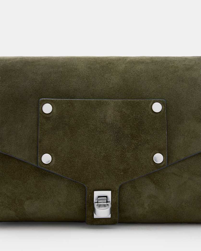 Miro Turn Lock Leather Satchel Bag